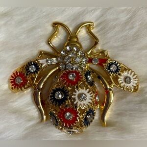 🪲 STEAMPUNK STYLE BEETLE Brooch Large Fun Unique Gift Punk Rock